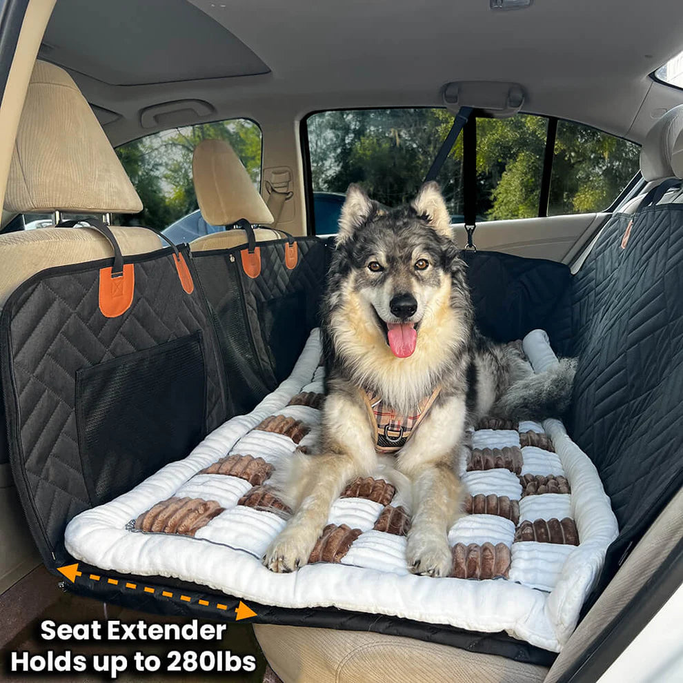 Hard Bottom Back Seat Extender + (FREE Dog Bed)